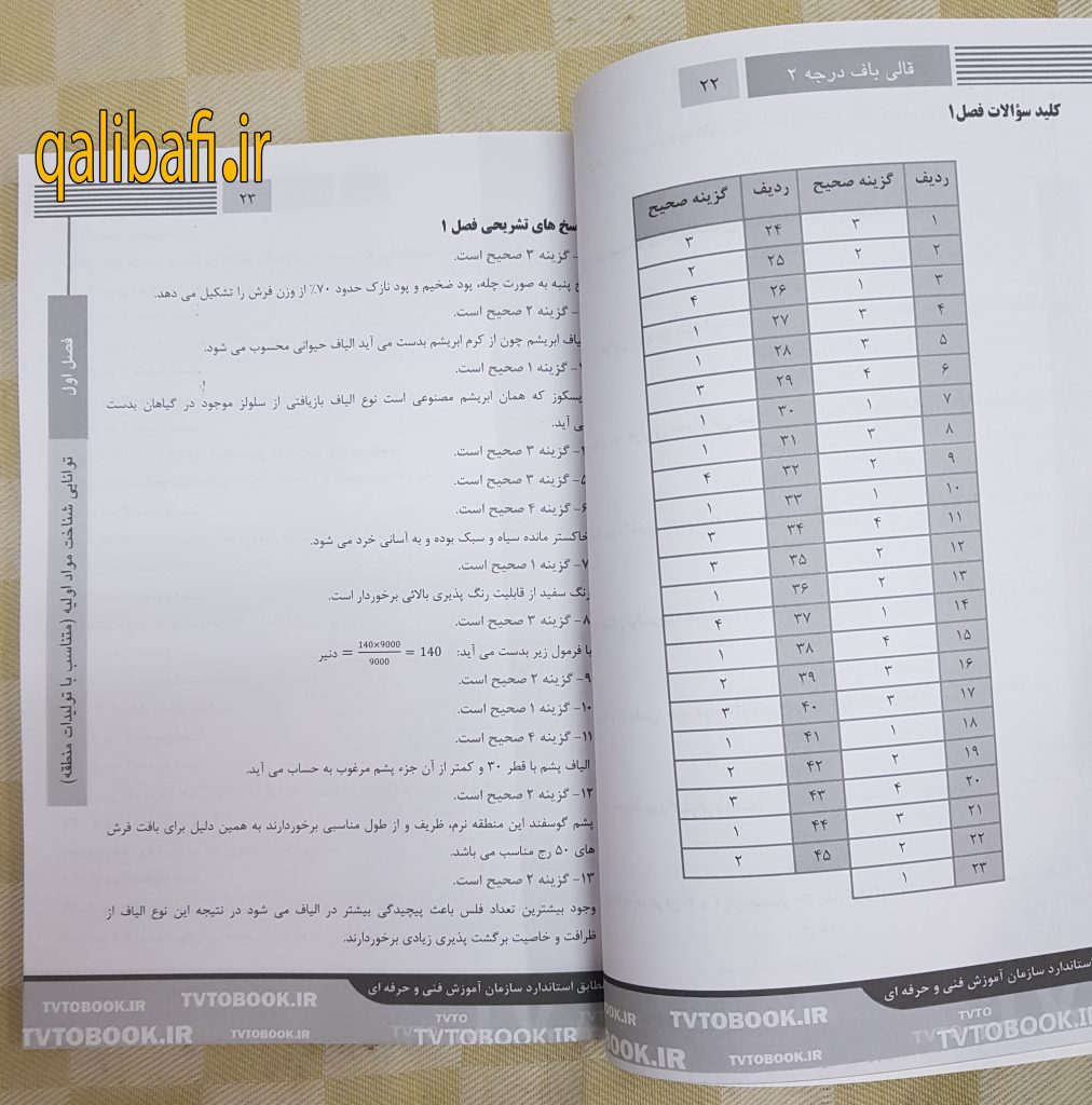 پاسخ صحیح تست ها تشریحی نوشته شده.