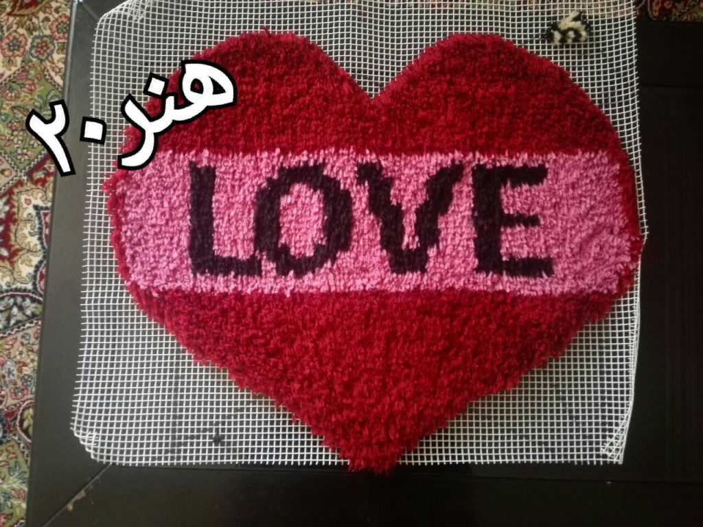 نمونه پادری بافته شده بر روی تور