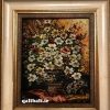 نمونه بافته شده طرح گل و گلدان